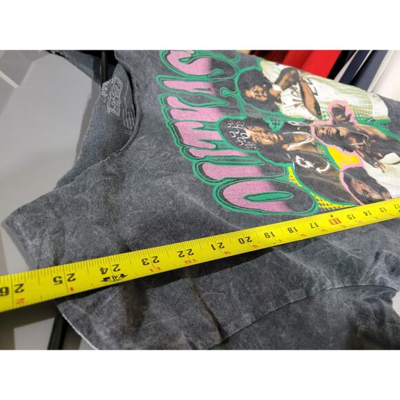 Outkas Rap Hip Hop T Shirt Vintage Wash Women Large Gray Black - Picture 8 of 9